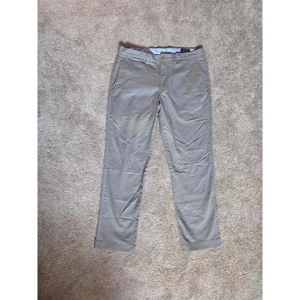 Polo Ralph Lauren Stretch Straight Fit Men's 33×30 Light Green Chino Pants